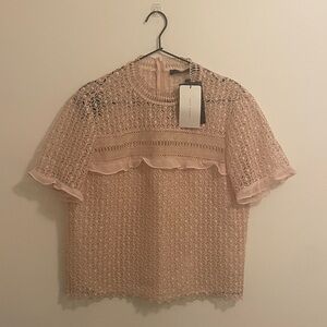 Zara Lace Blouse Size XL NWT